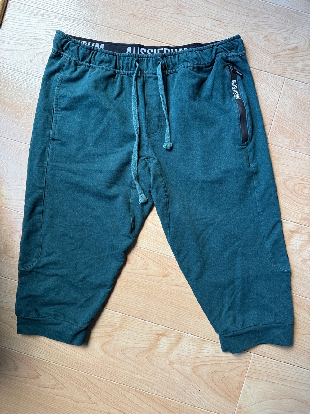 AussieBum Men’s Teal Drawstring Jogger Shorts